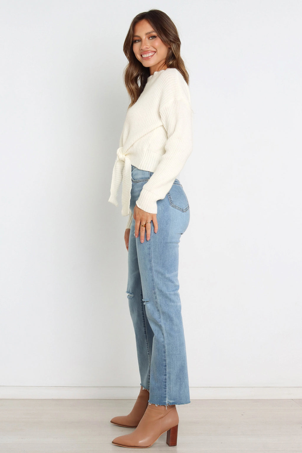 Captivate Knit Sweater - Cream