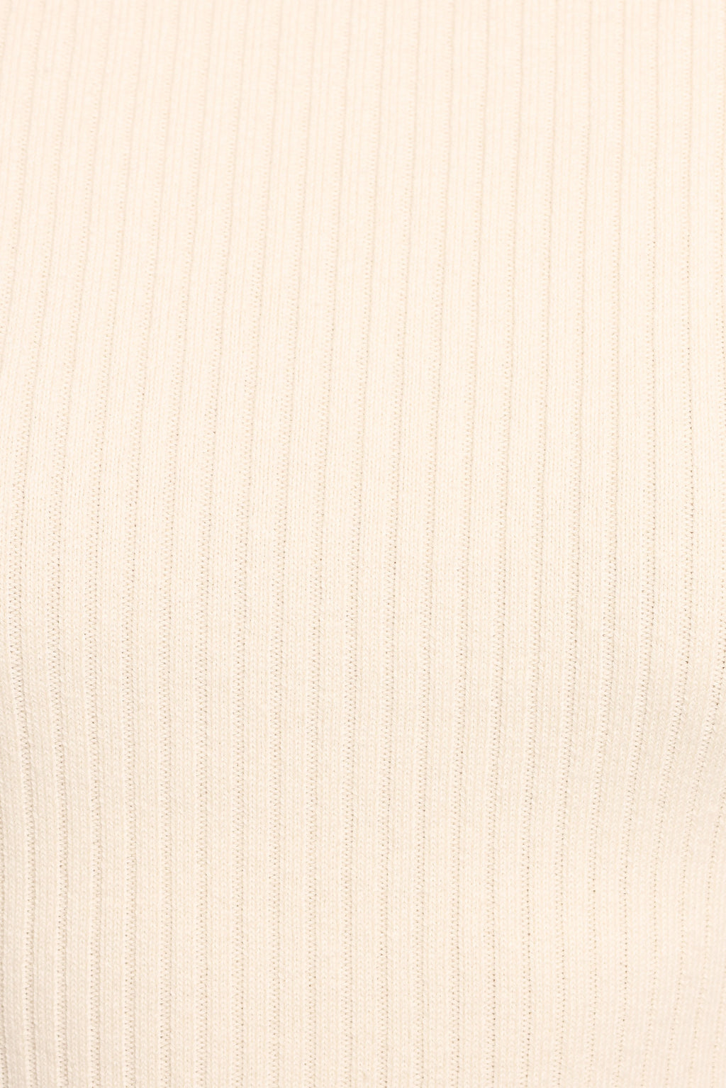 Fleur Ribbed Knit Top - Cream