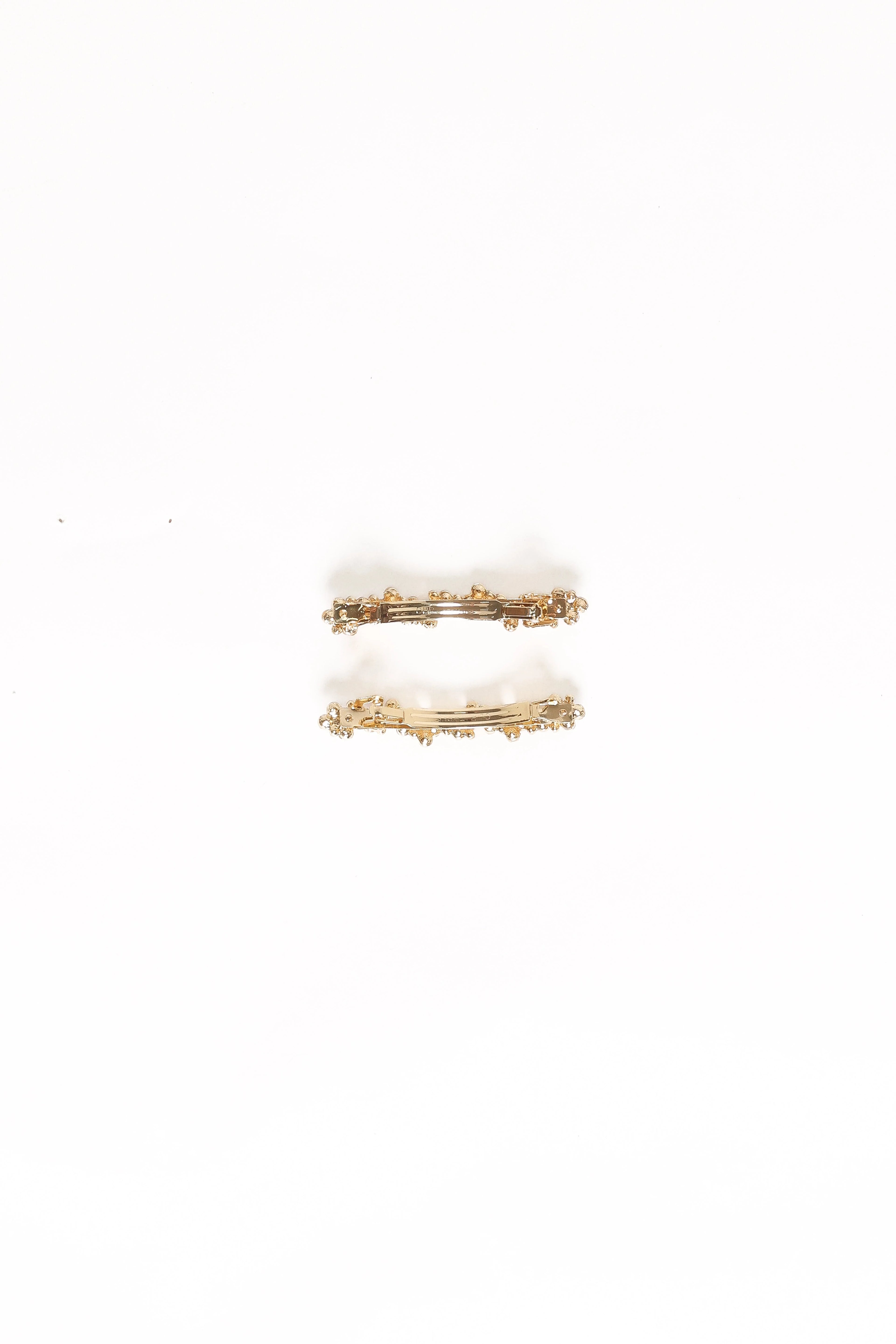 Diana 2 Pack Hair Clips - Diamante