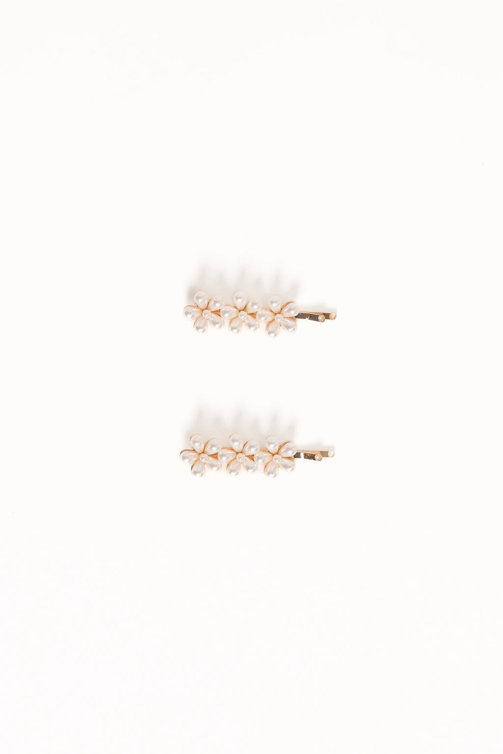 Isabella Hair Clip Set - Pearl