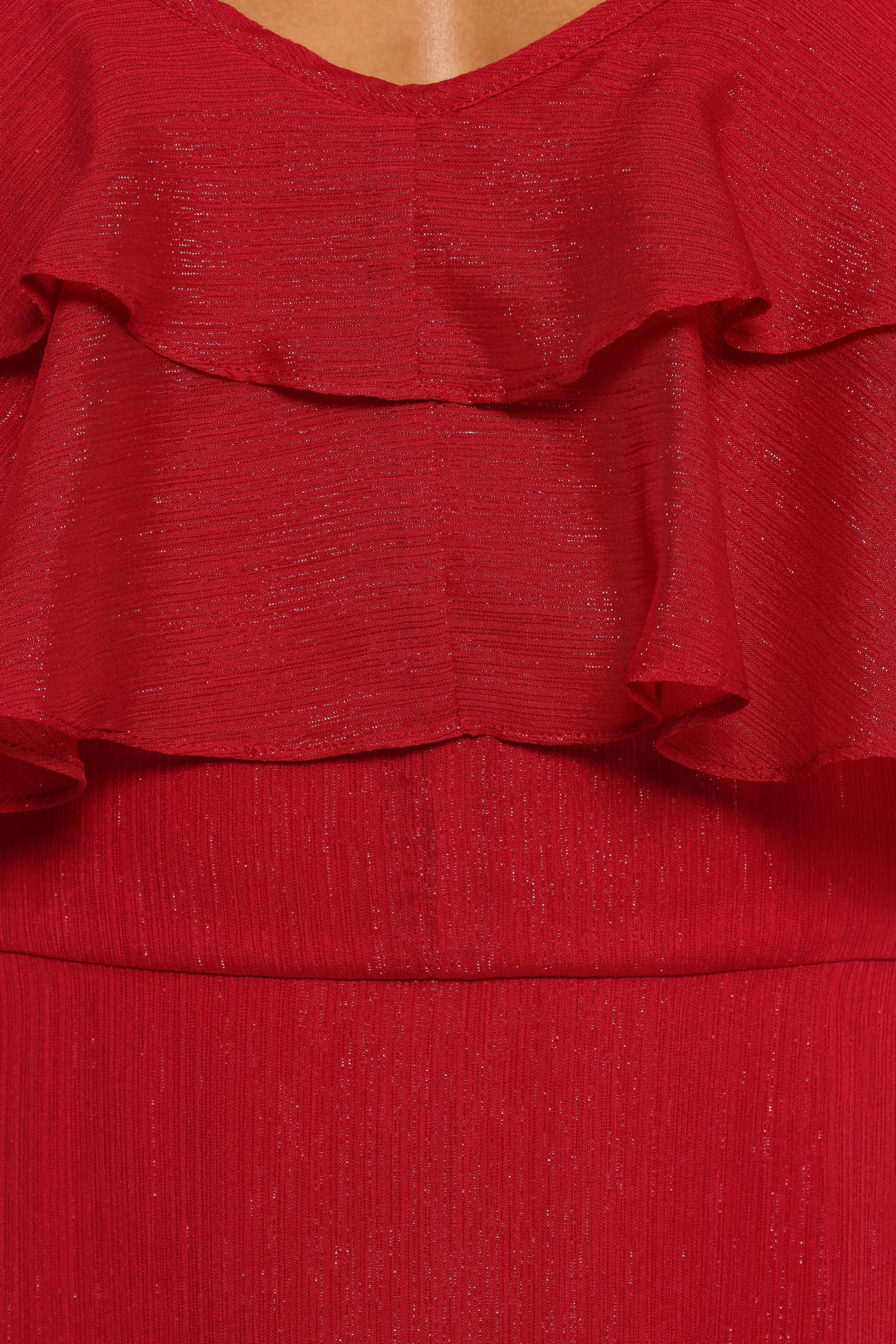 Merida Midi Dress - Red