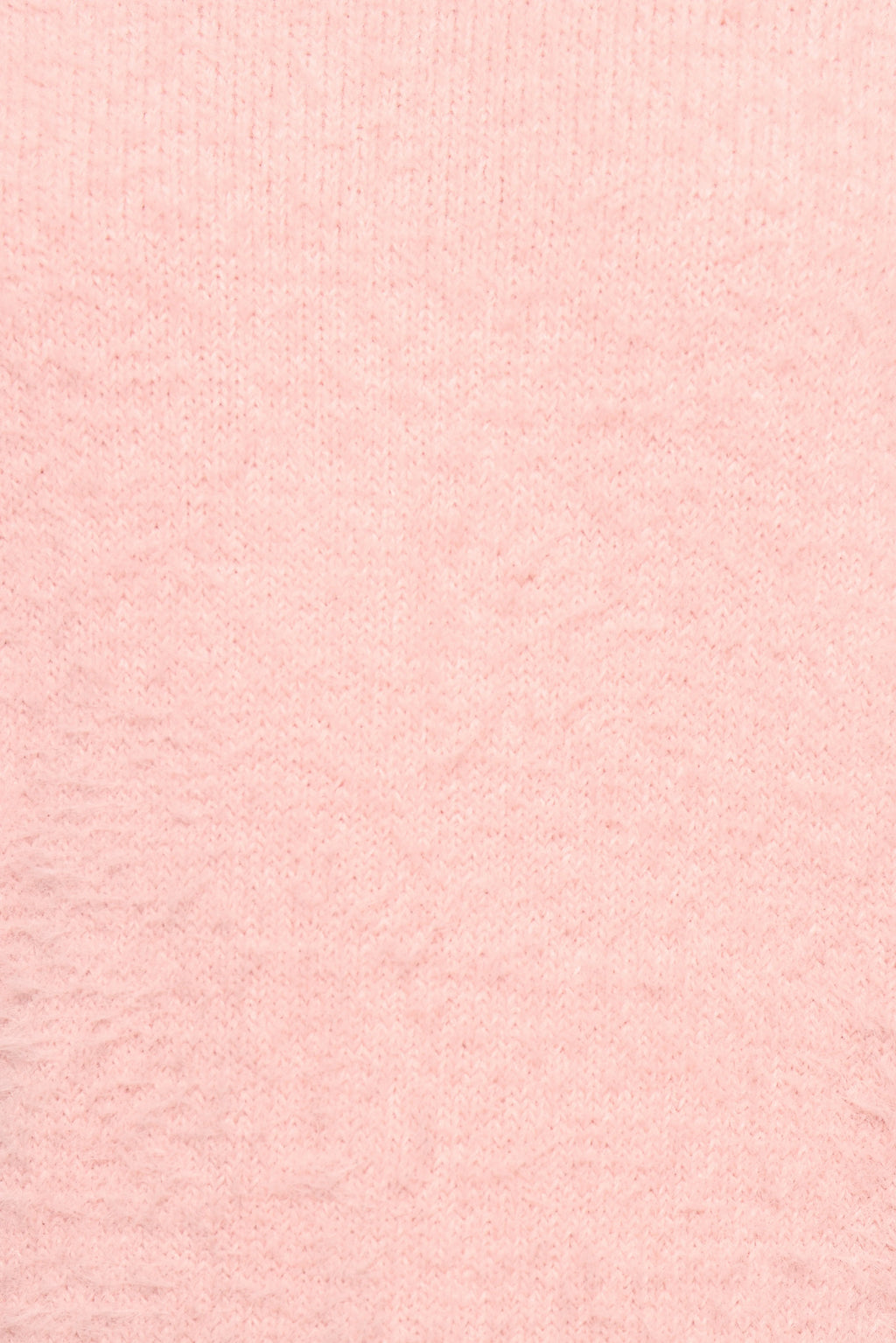Aspra Fuzzy Crewneck Knit Sweater - Pink