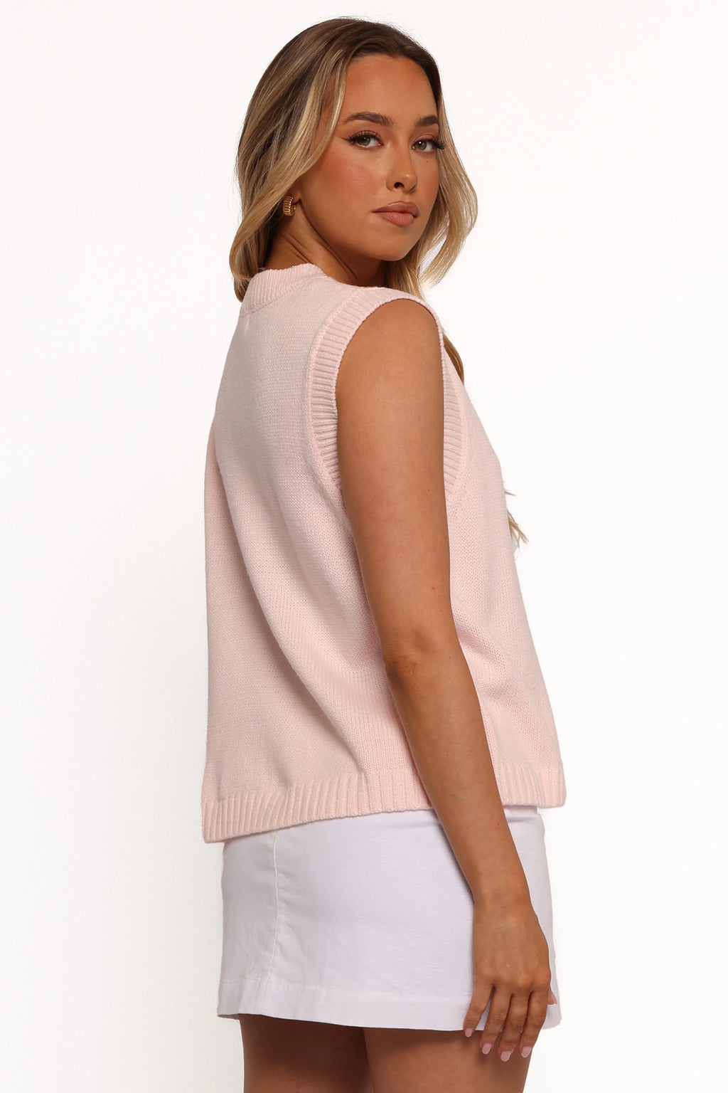 Weston Knit Vest - Pink