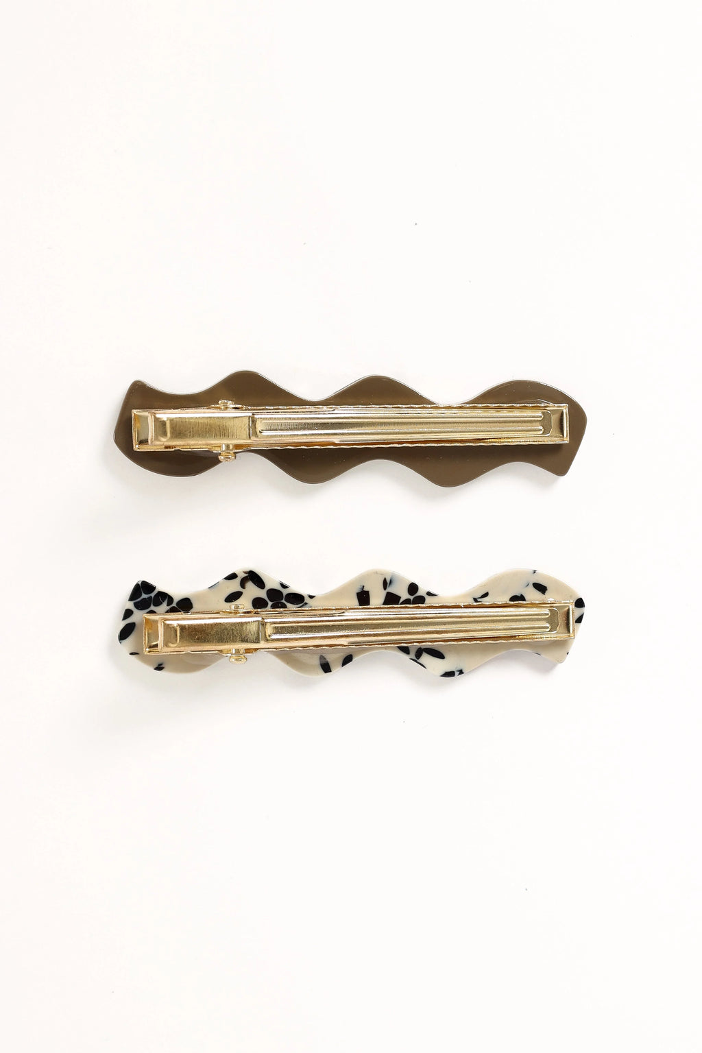 Cheri Hair Clips - Brown