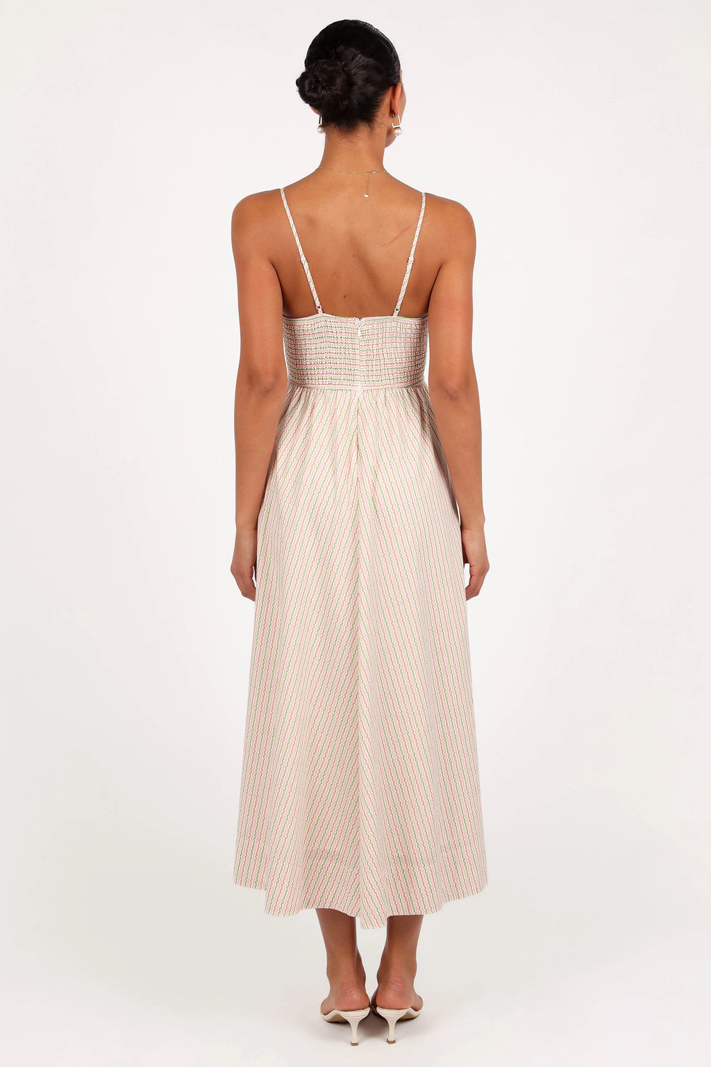 Yasmin Midi Dress - Wave Stripe
