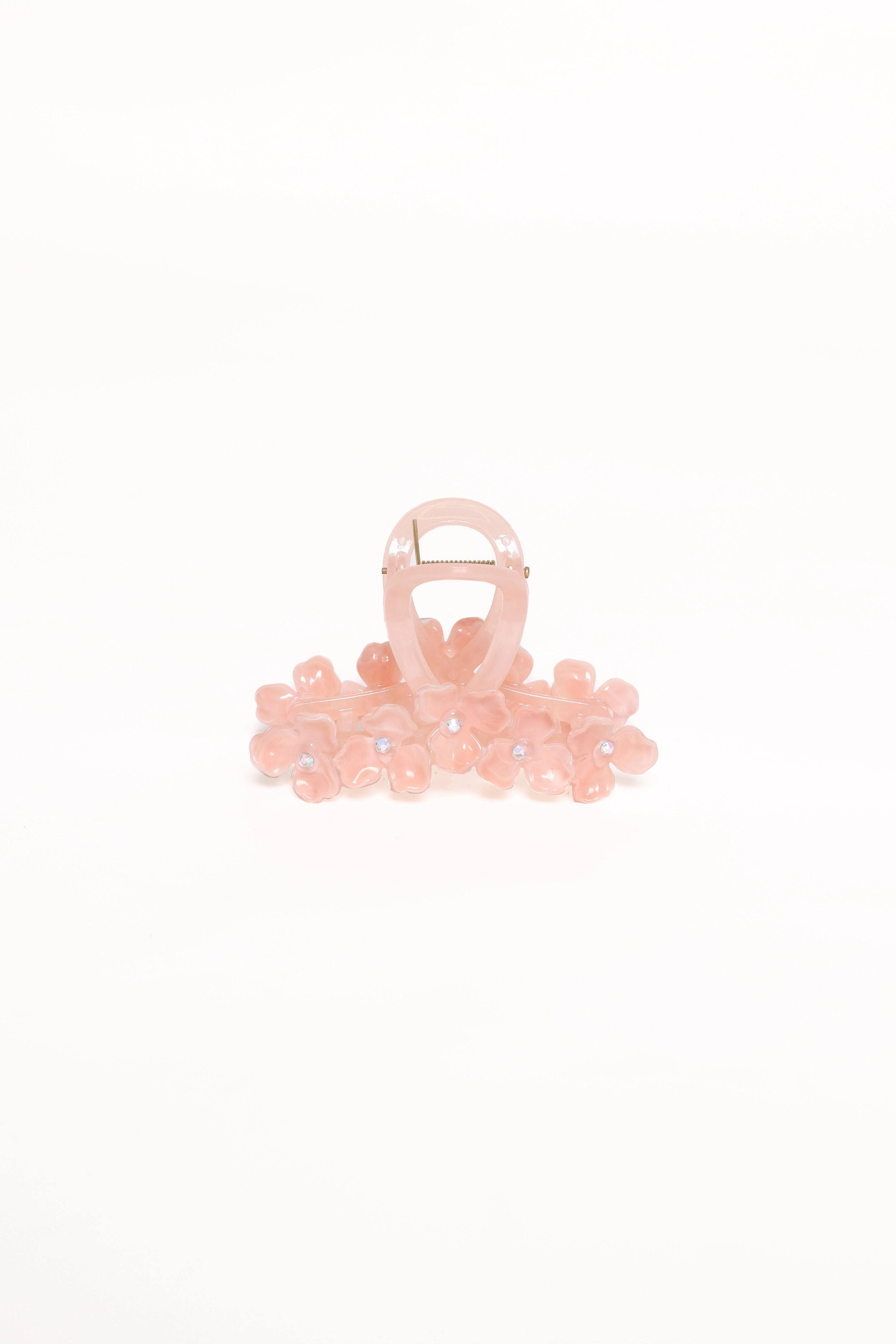 Shiloh Flower Hair Clip - Pink