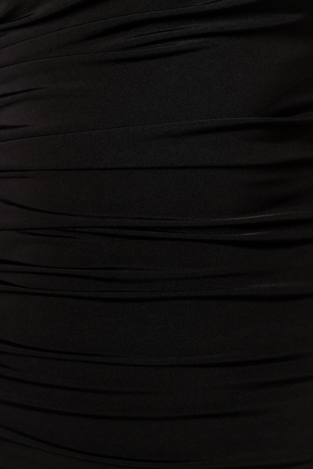 Javier One Shoulder Midi Dress - Black