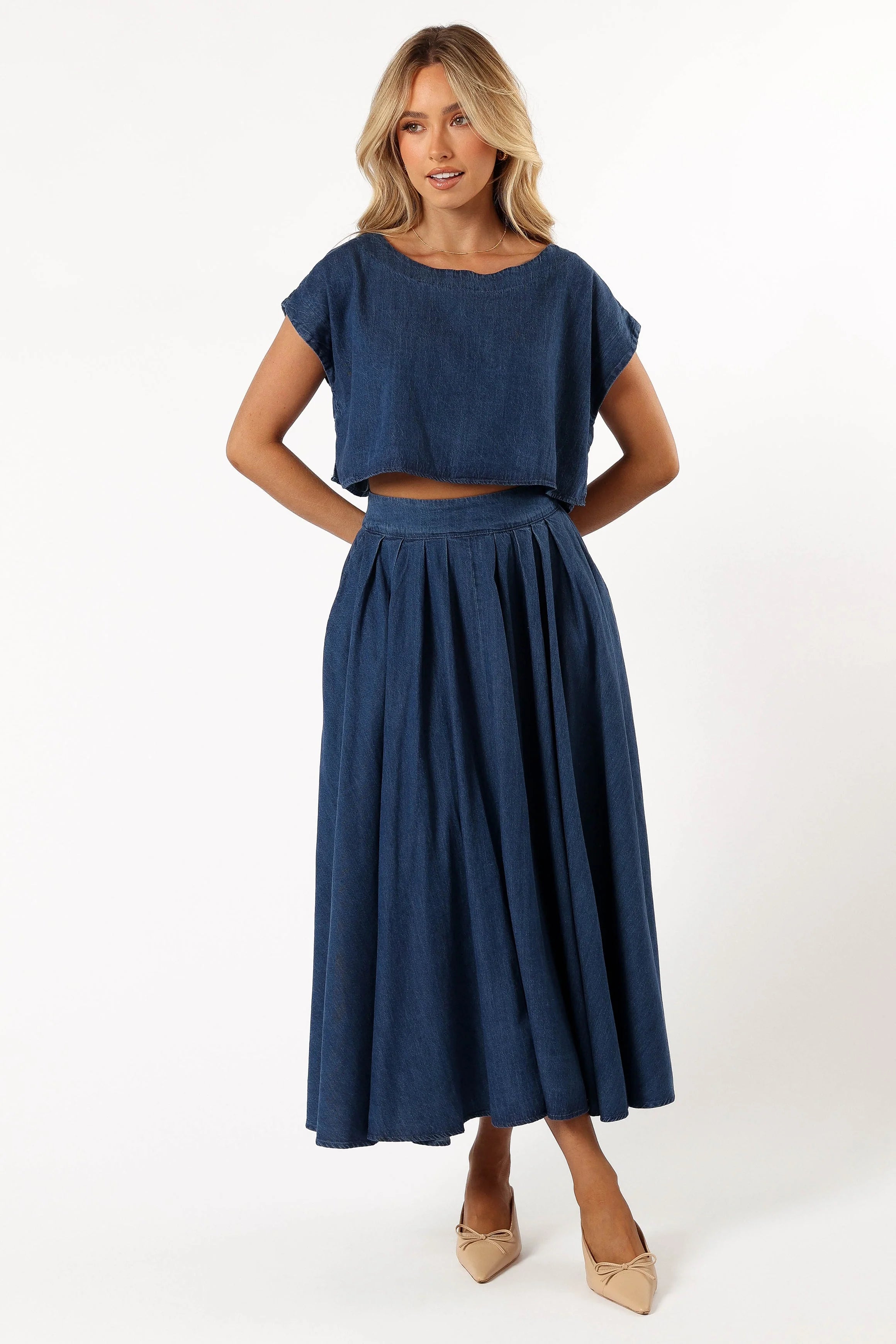 Rylie Two Piece Set - Dark Denim