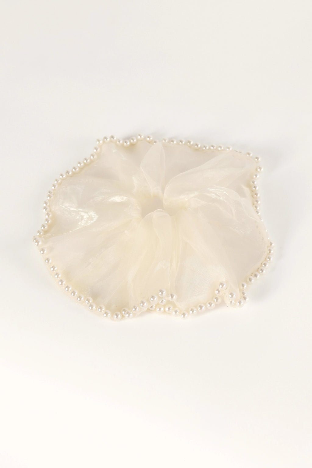 Astoria Pearl Hair Tie - Black Cream