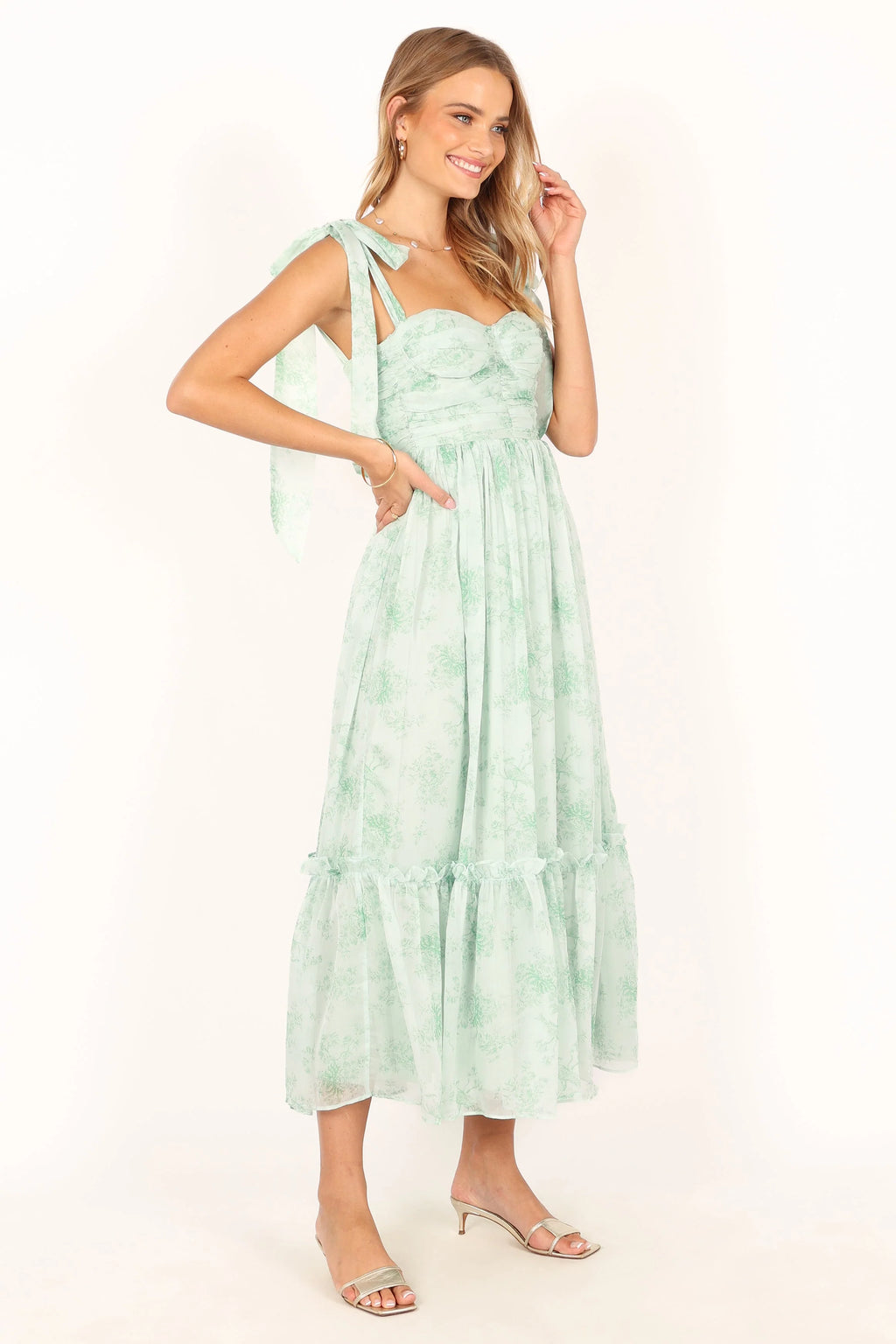 Floret Midi Dress - Sage