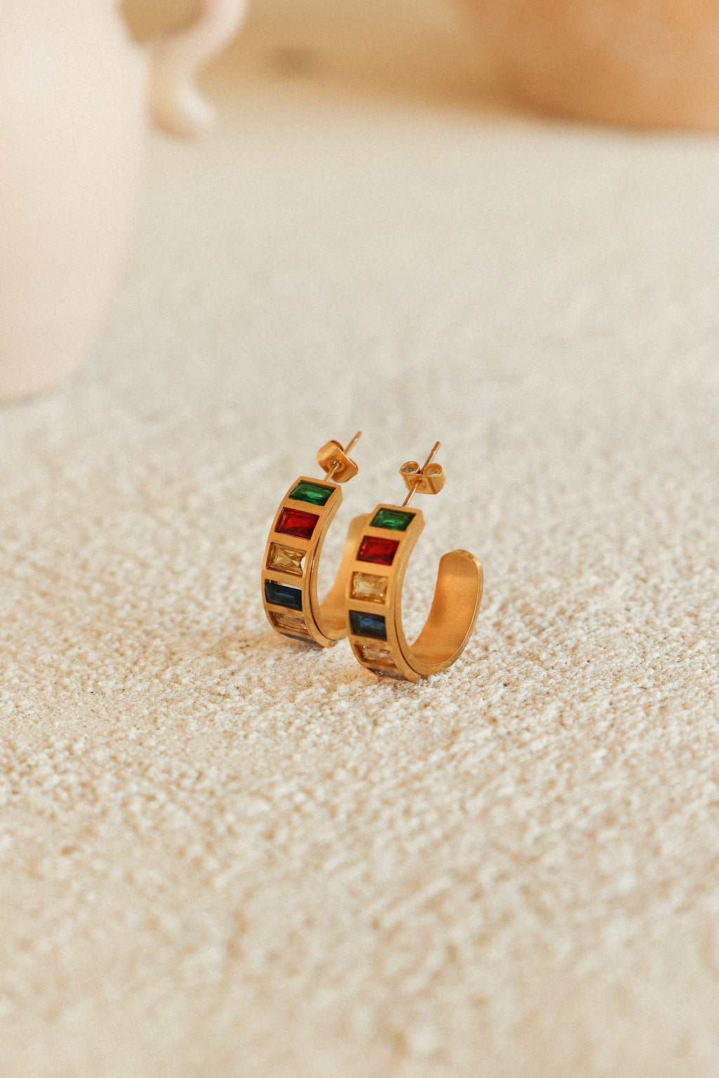 Blythe Hoop Earrings - Gold Multi