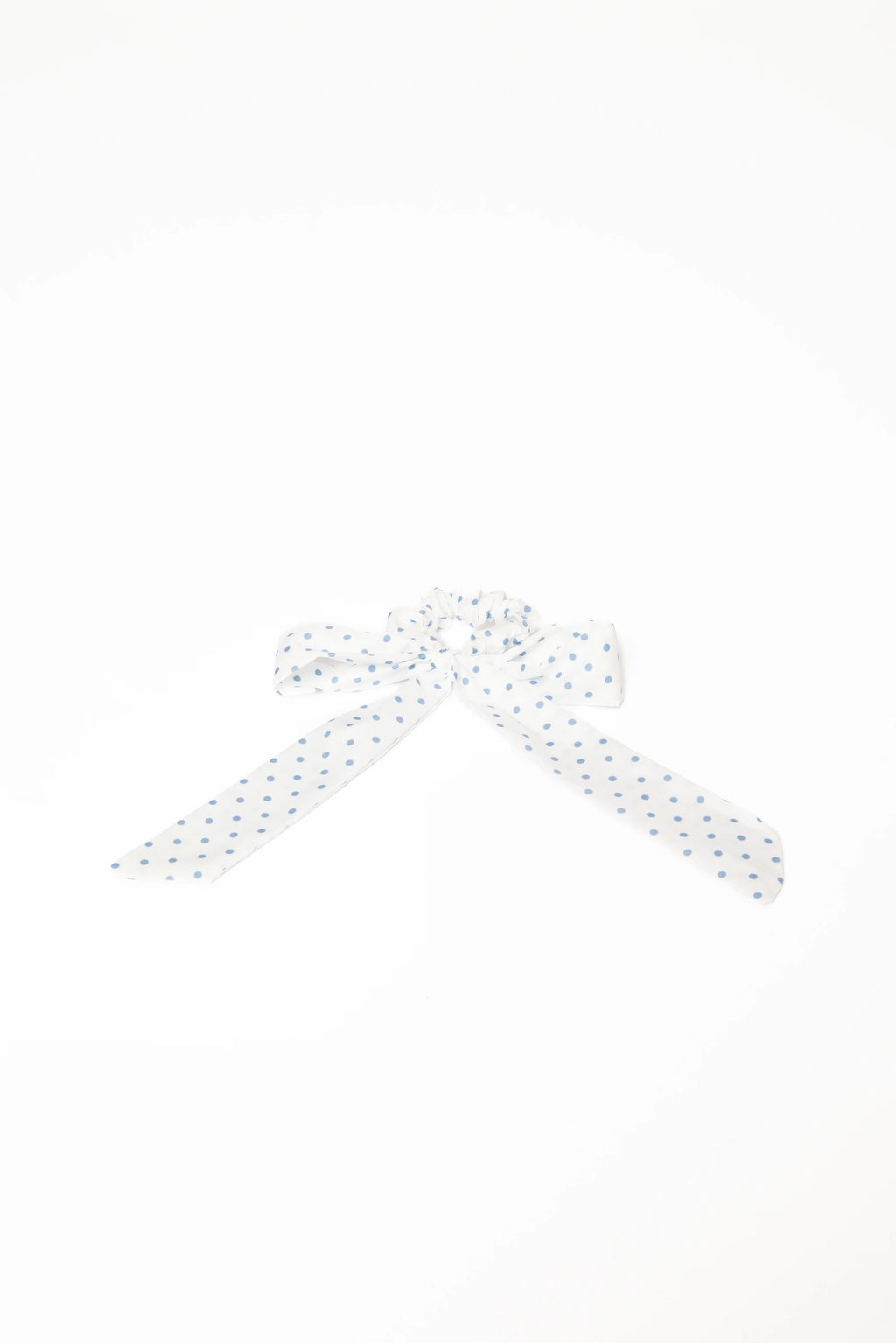 Cass Bow Scrunchie - White