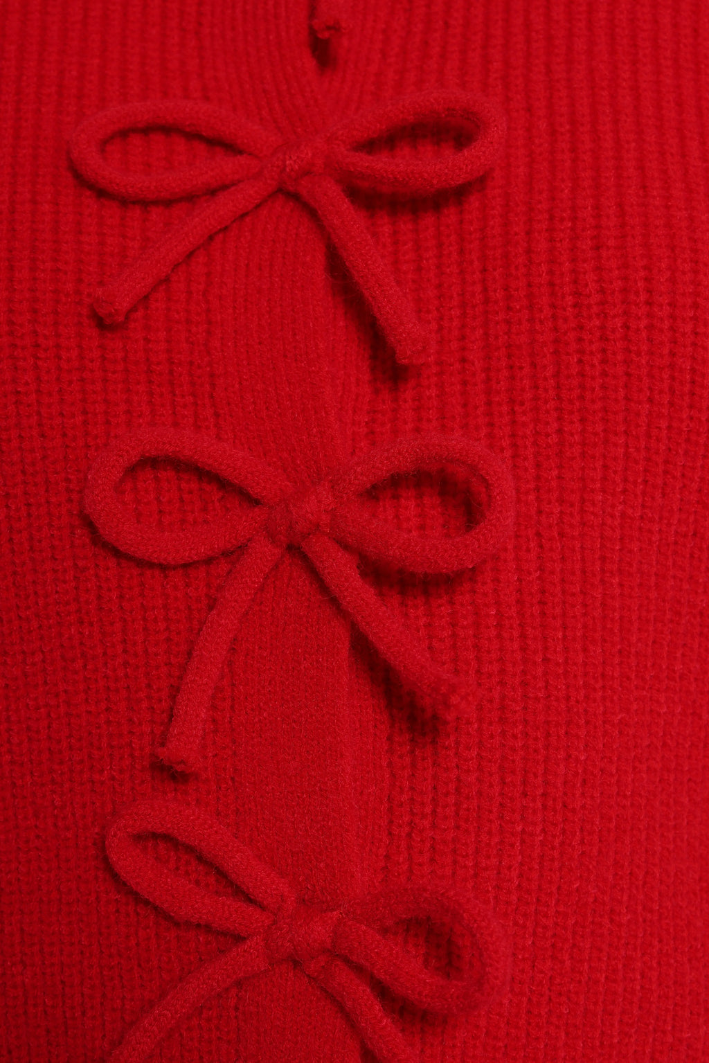 Wilde Bow Front Cardigan - Red