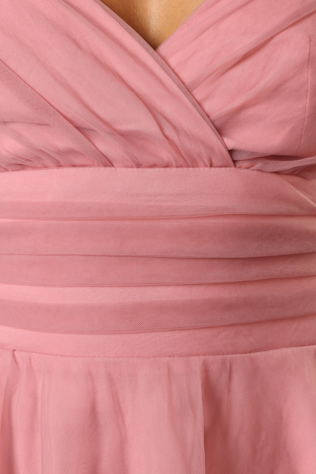 Kienna Tulle Mini Dress - Pink