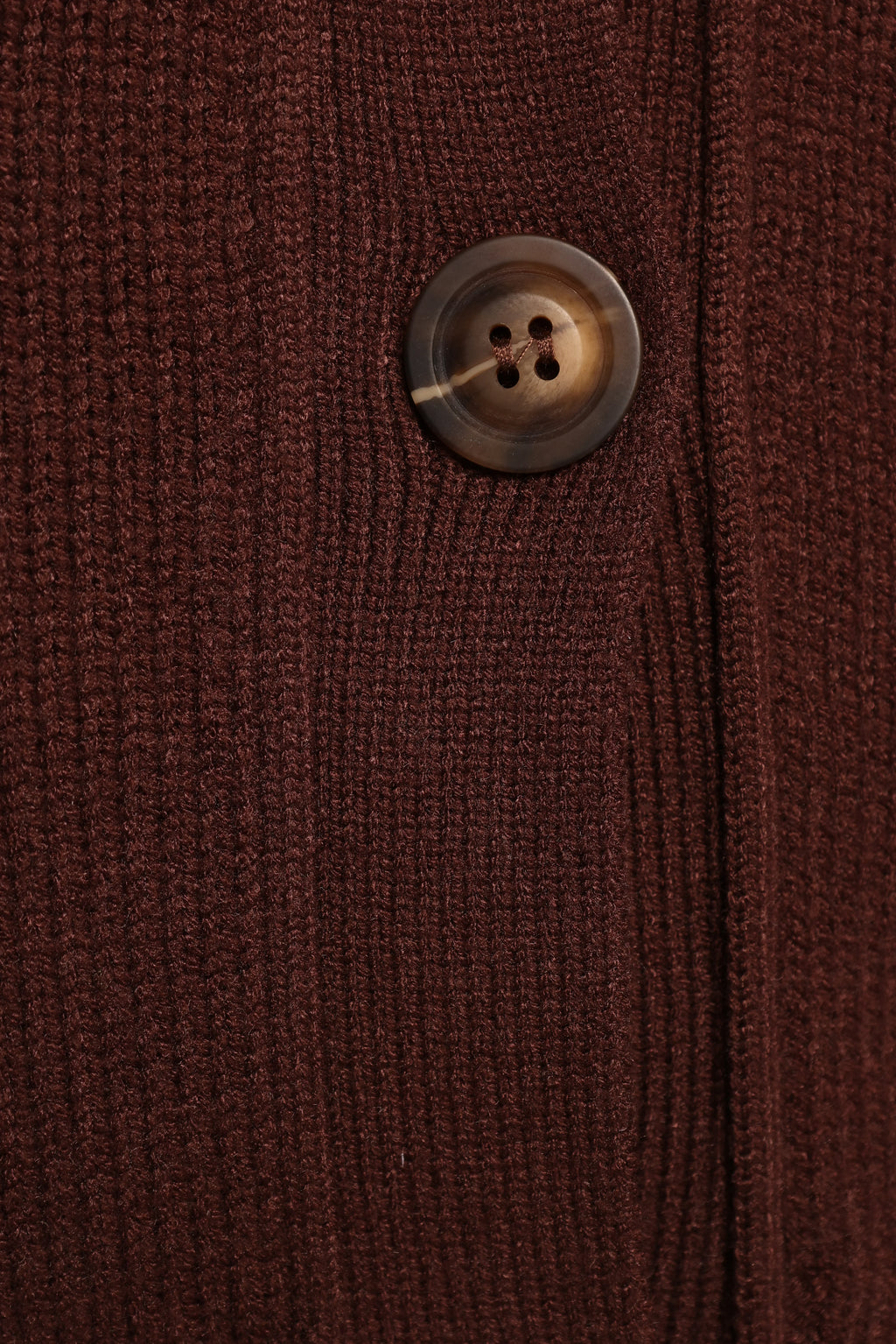 Eden Button Front Cardigan - Brown