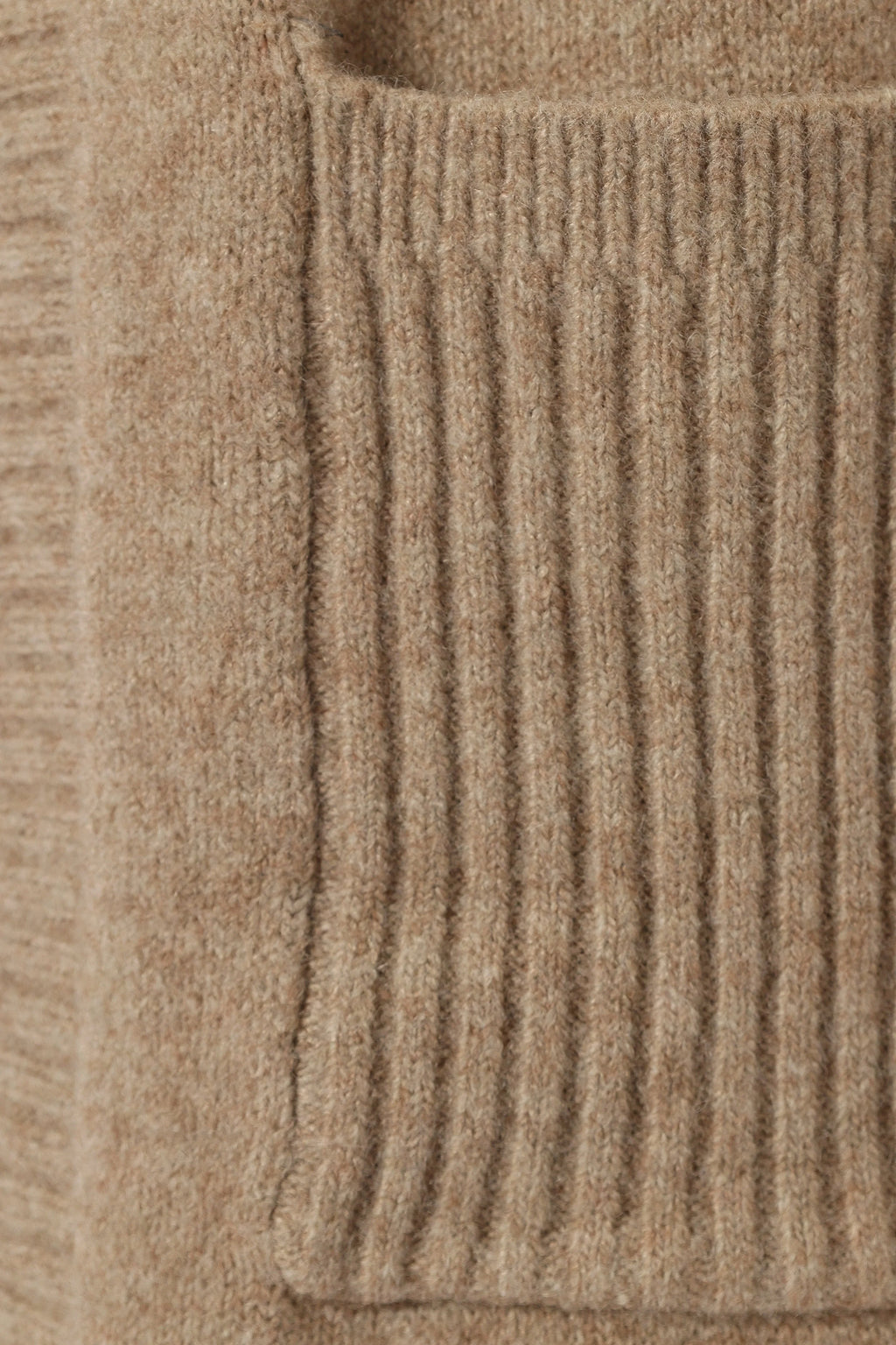 Nicolette Open Front Long Cardigan - Latte