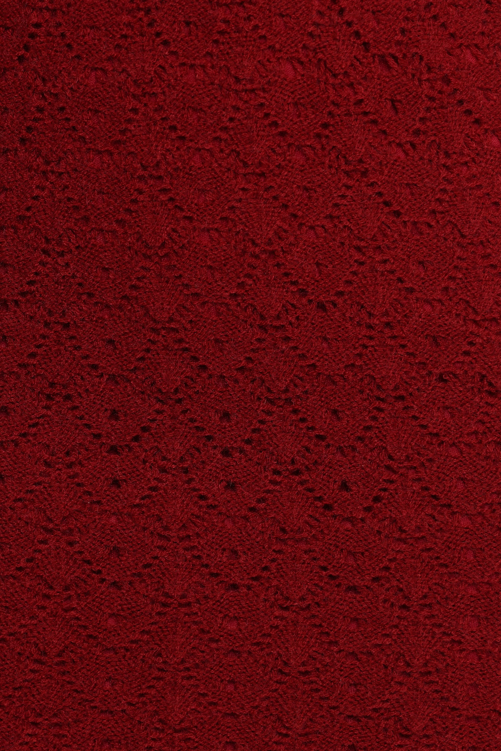 Suzzie Textured Knit Skirt/Cardi Set - Oxblood