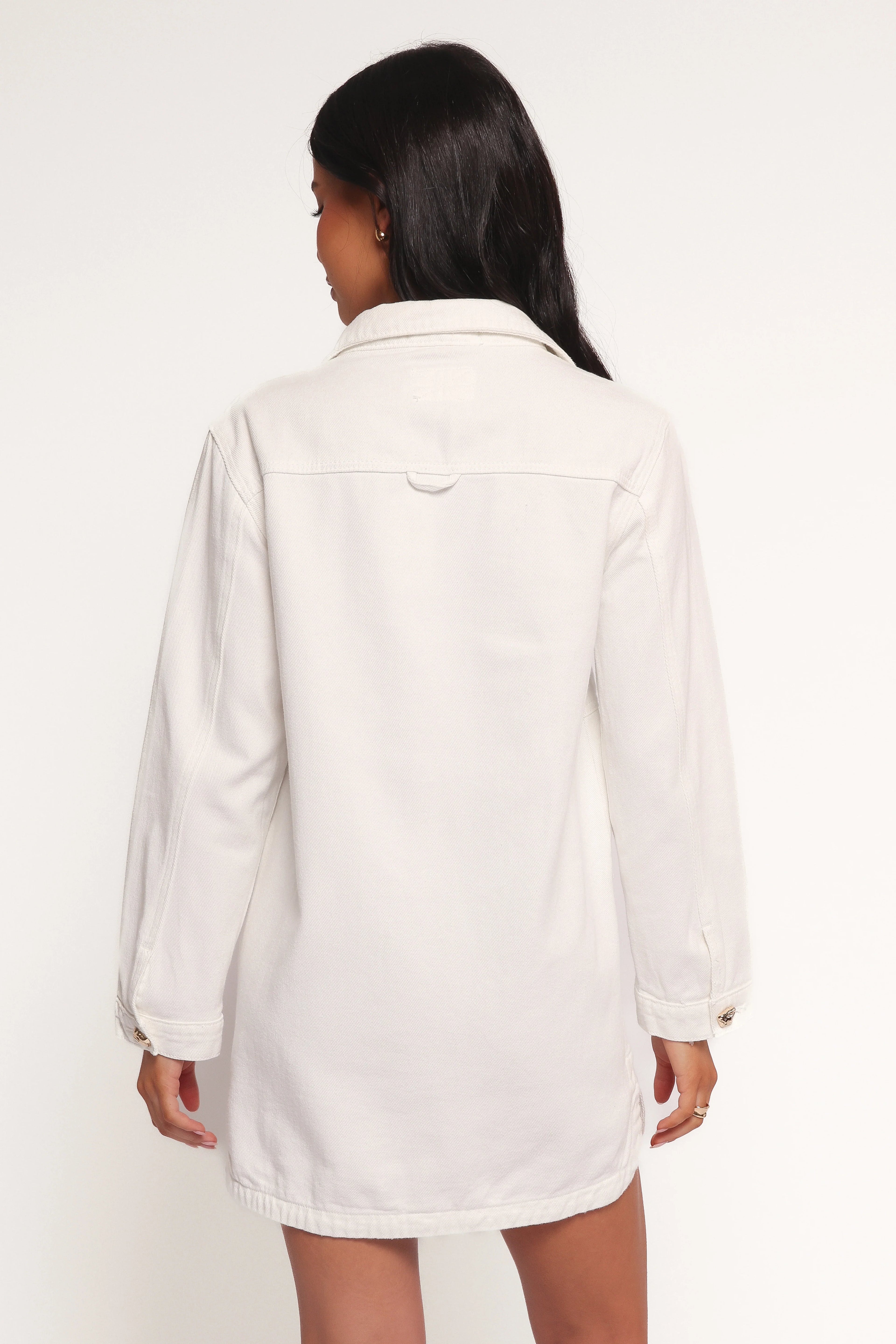 Turner Denim Dress - White Denim