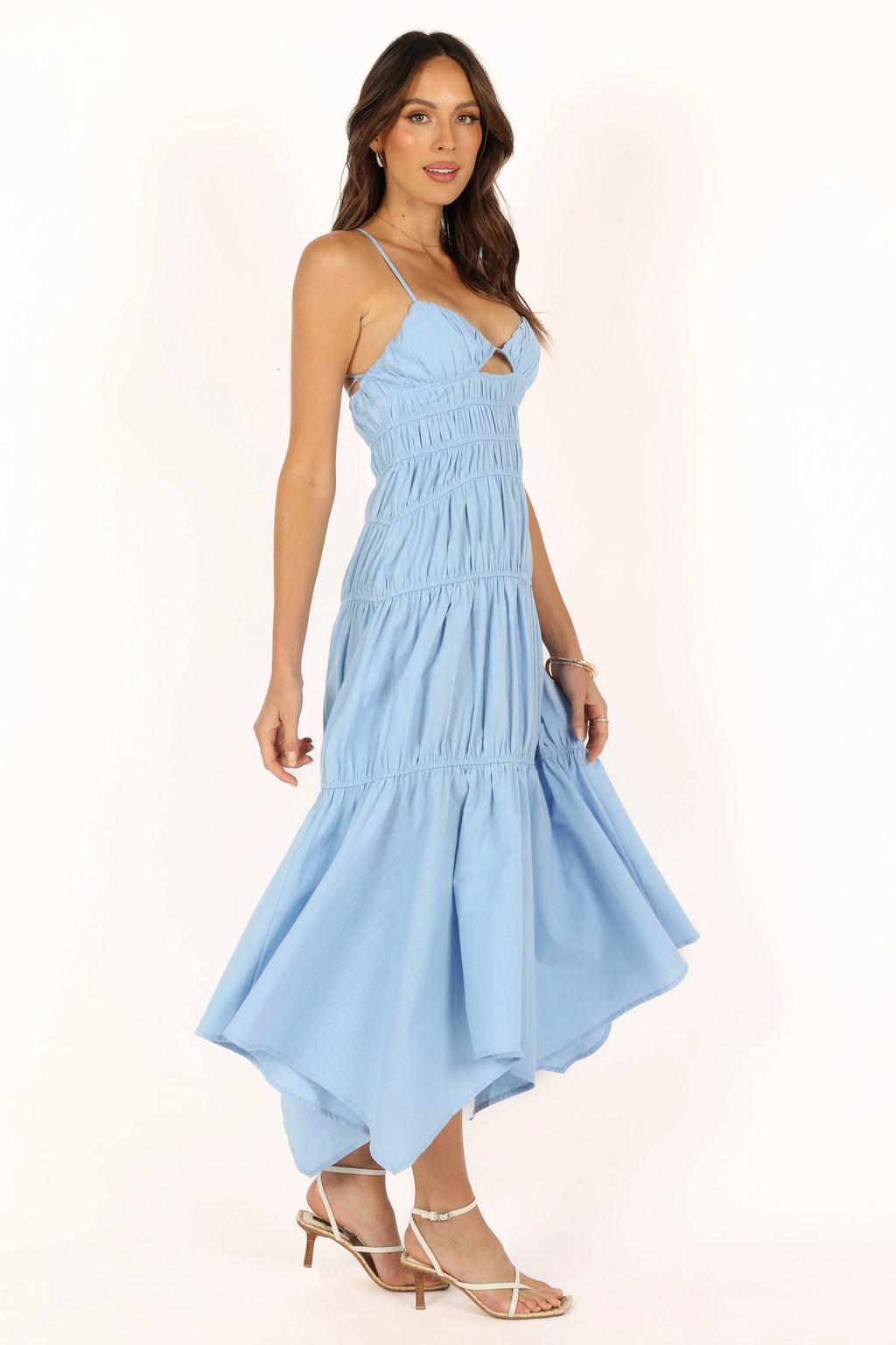 Riley Midi Dress - Blue