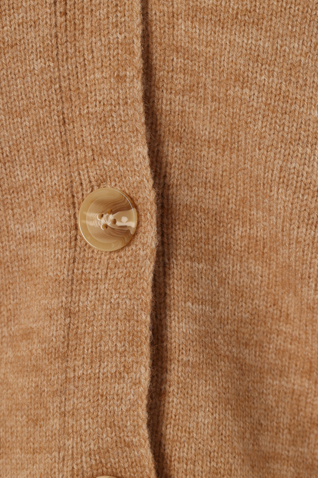 Isabel Button Front Cardigan - Beige