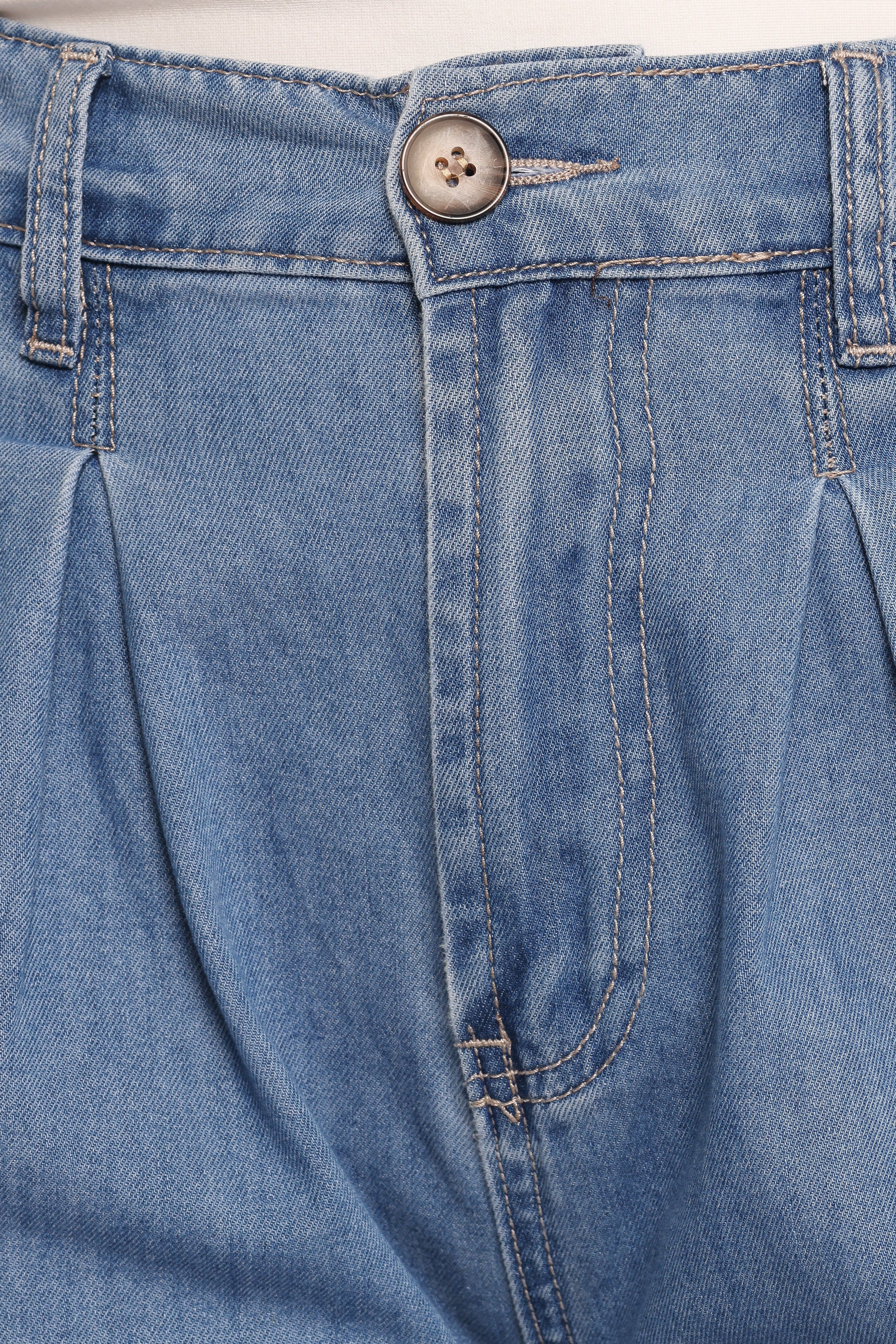 Rosalee Chambray Wide Leg Pant - Medium Denim