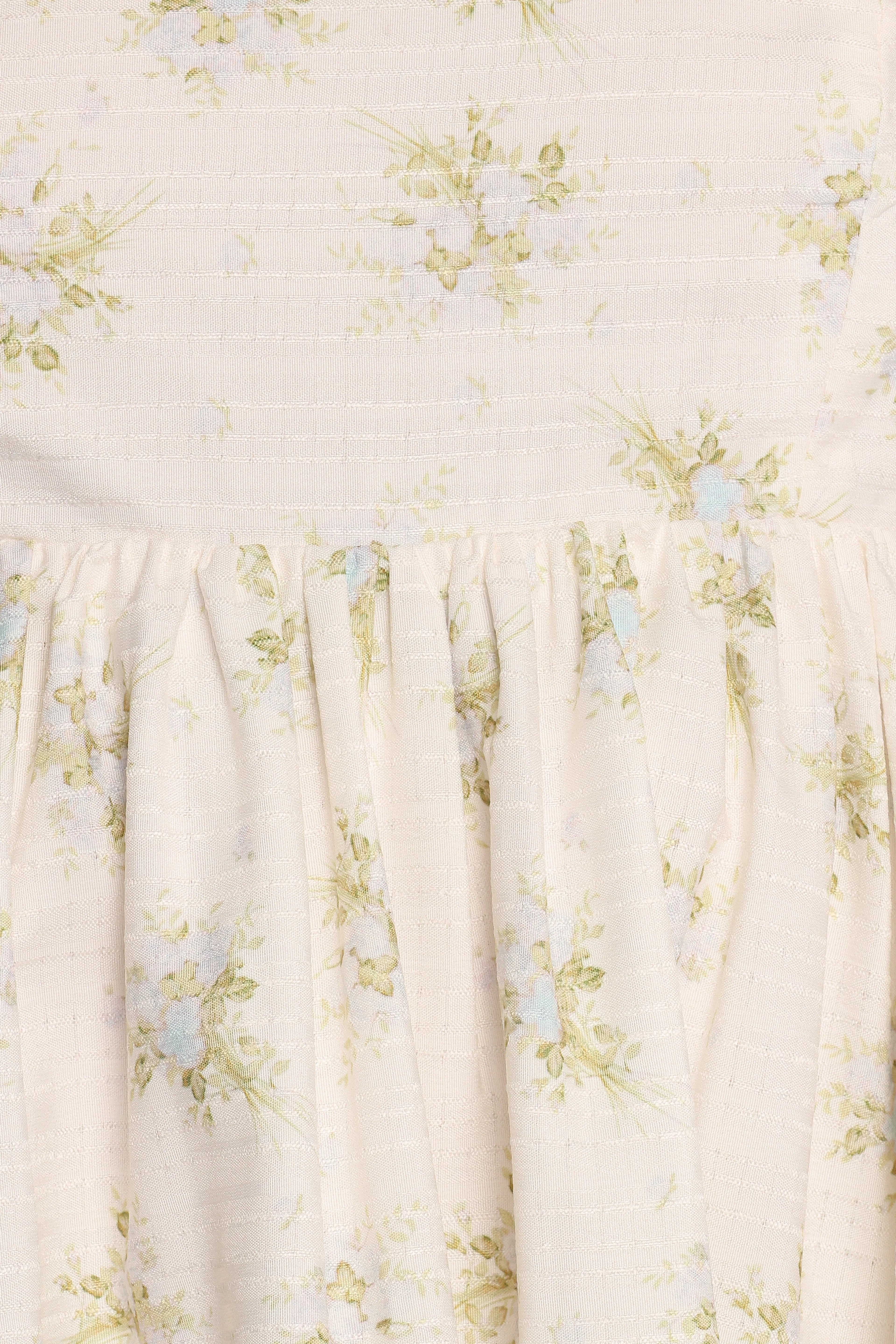 Indira Mini Dress - Ivory Blue Floral