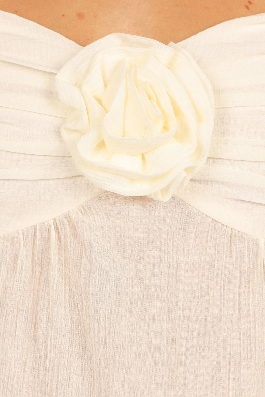 Emerson Rosette Top - Ivory