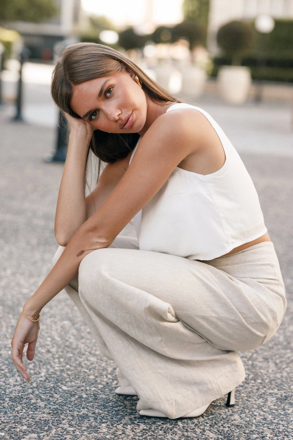 Sutton Top - White