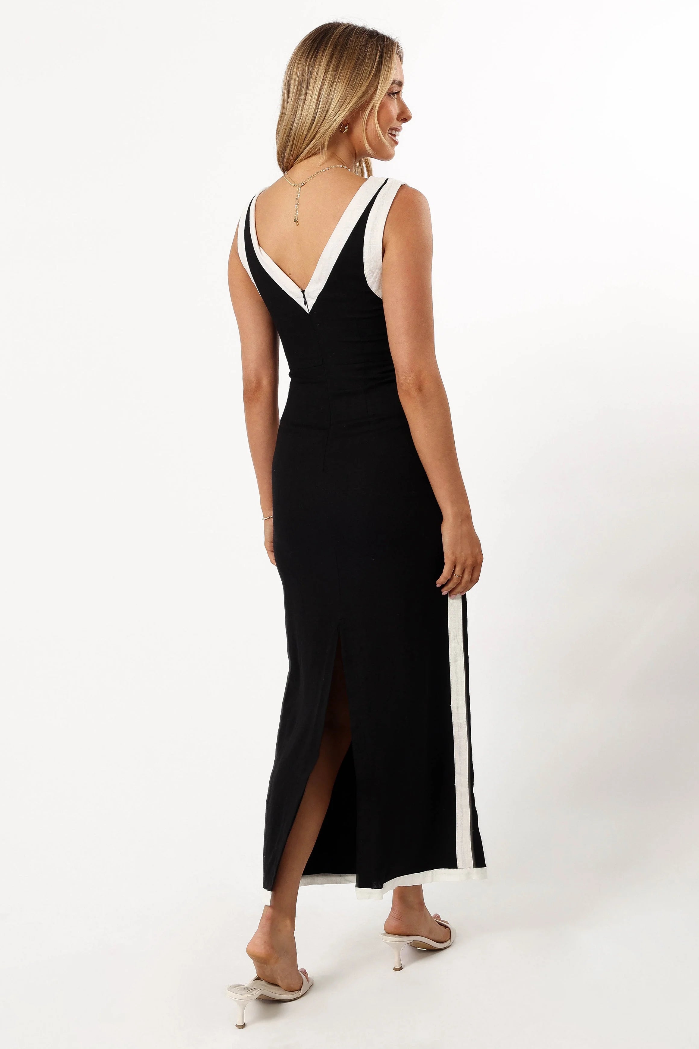 Esme Maxi Dress - Black White