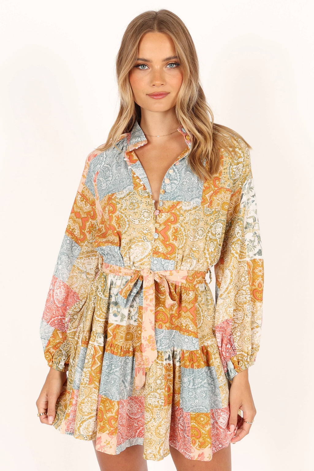 Silante Long Sleeve Mini Dress - Maxine