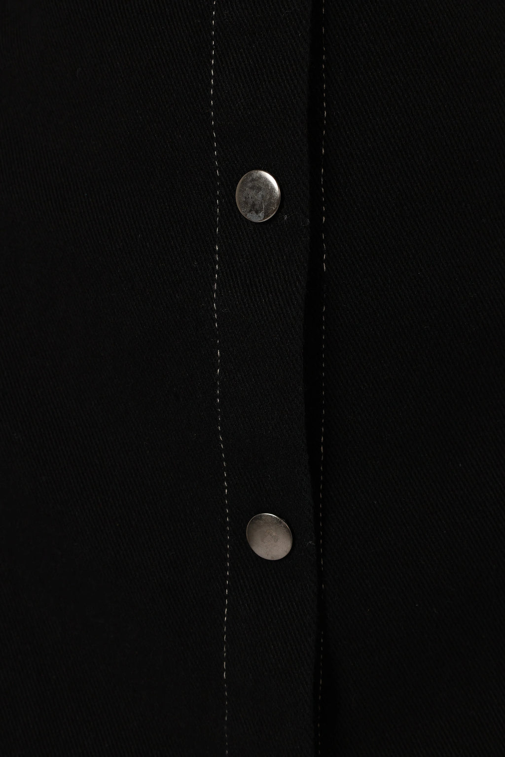 Hailey Denim Mini Dress - Black