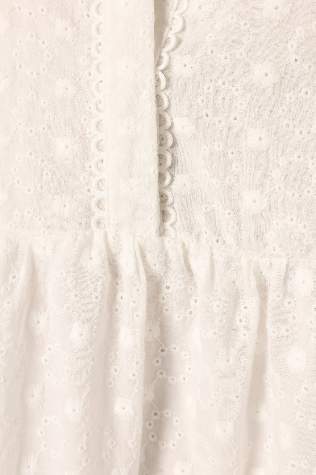 Delia Long Sleeve Mini Dress - White