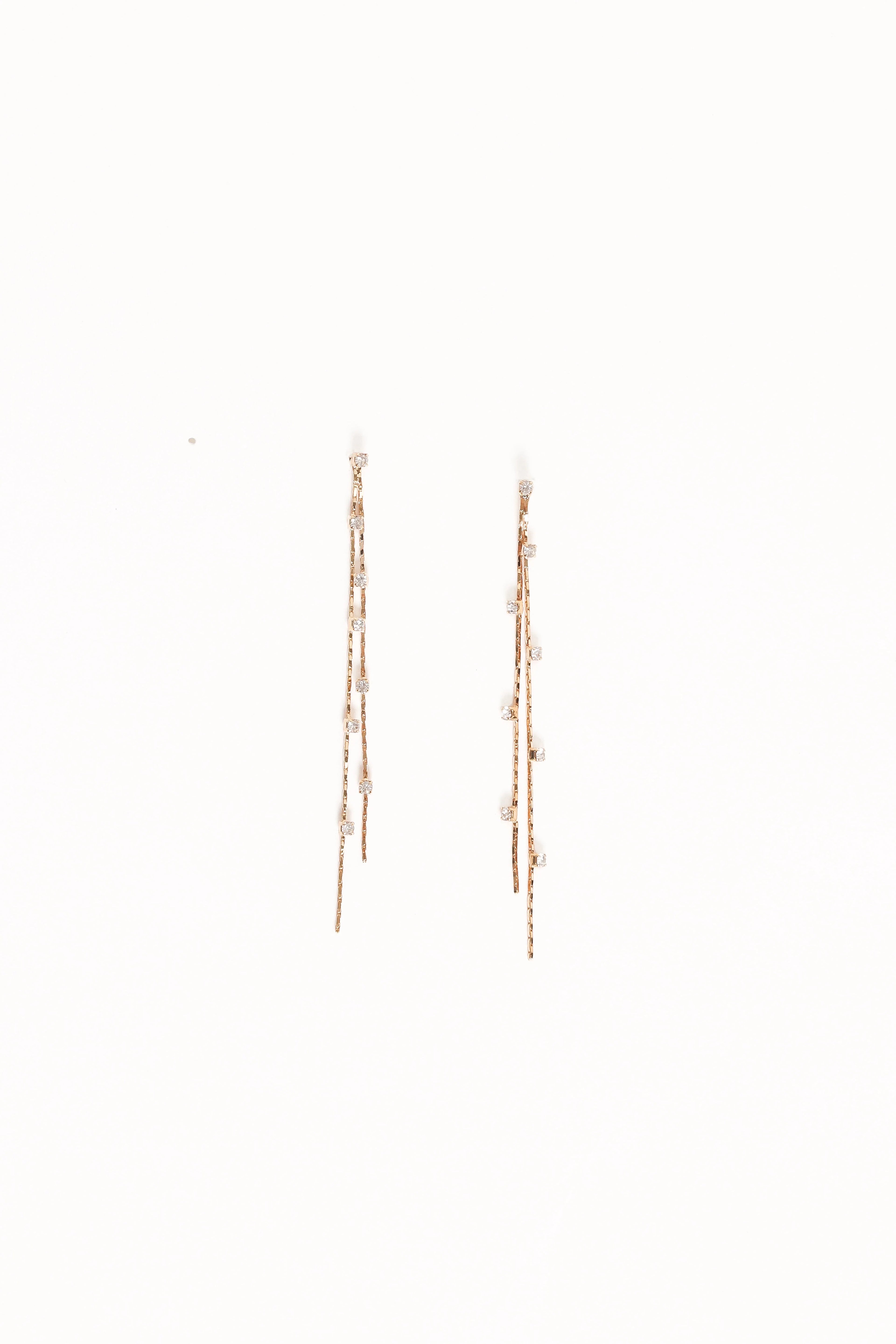 Yves Drop Earrings - Gold